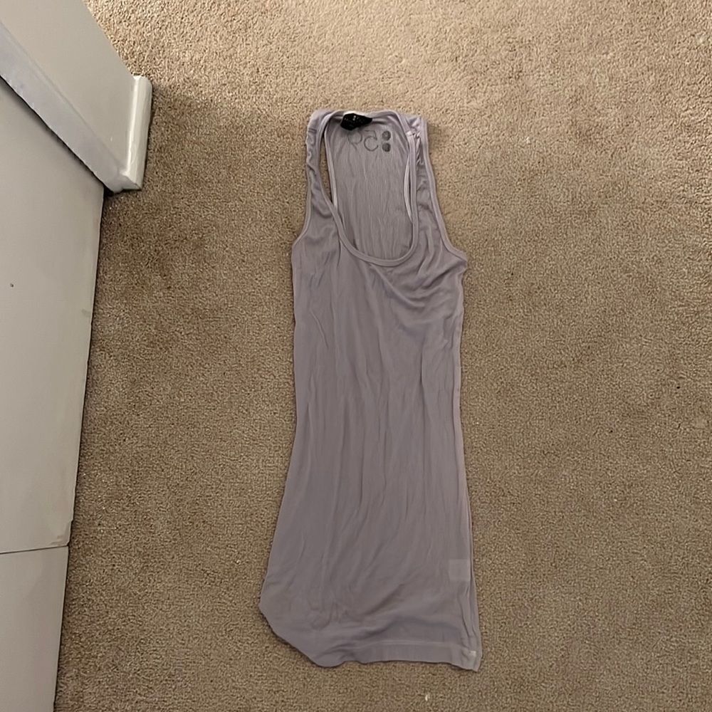 Grey splits 59 ribbed tank small